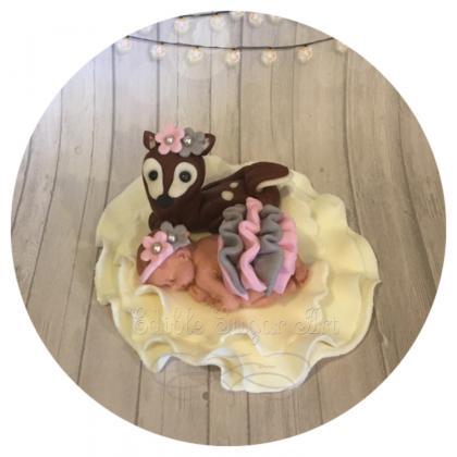 Woodland Baby Shower Fondant Cake Topper