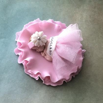 Ballerina Baby Shower Cake Topper | Fondant Cake..