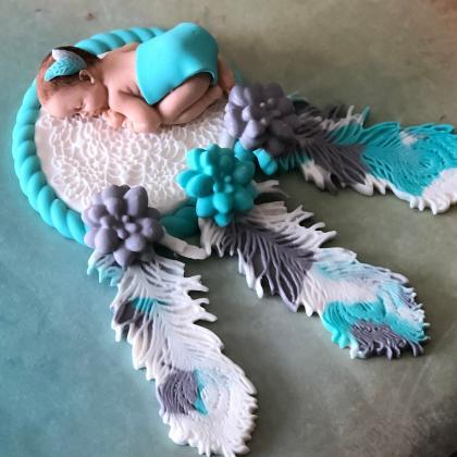 Tribal Baby Shower Cake Topper