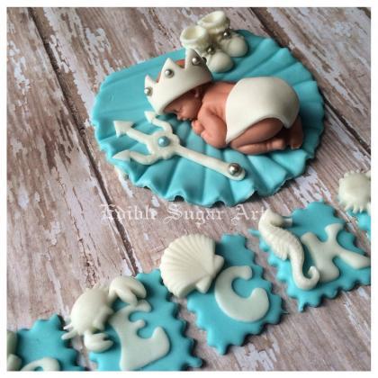 NAUTICAL BABY SHOWER trident king o..