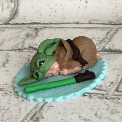 Baby Yoda Baby Shower Inspired Cake Topper / Baby..