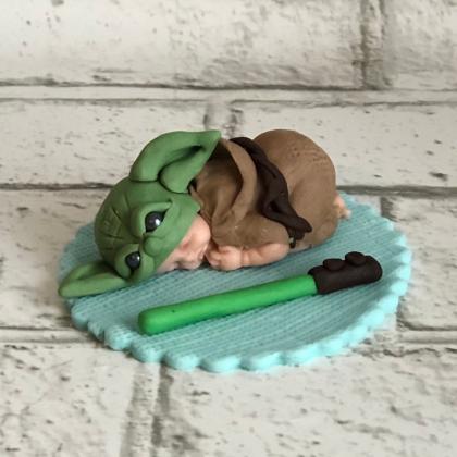 Baby Yoda Baby Shower Inspired Cake Topper / Baby..
