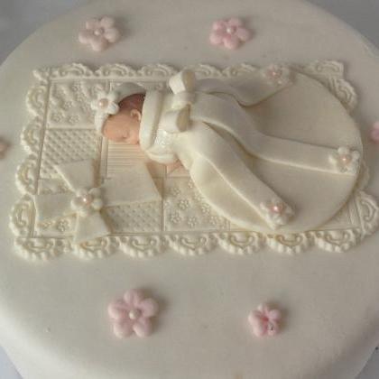Christening Cake Topper | Baptism Cake Topper |..