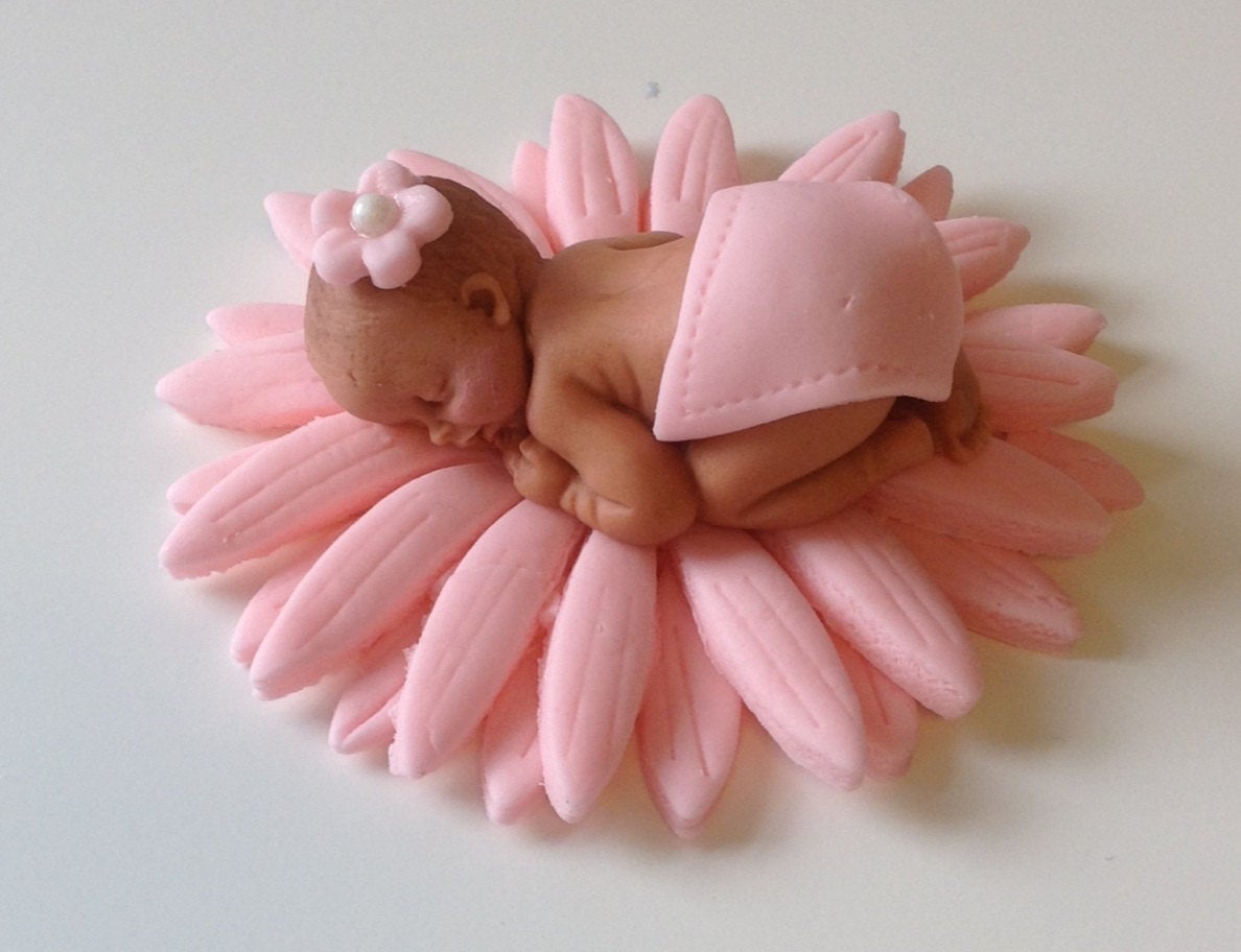 Floral Baby Shower Cake Topper, Floral Baby Shower, Daisy Cake Topper, Pink Daisy Cake Topper, Fondant Daisy Cake Topper