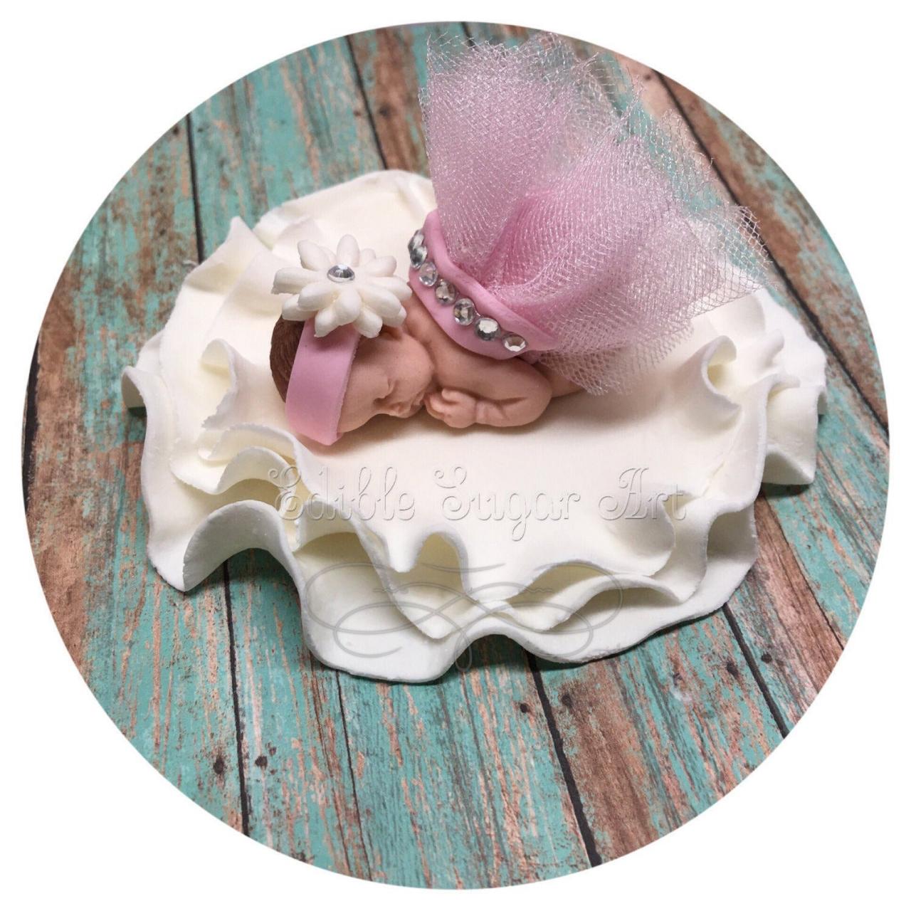 Vintage Baby Shower Shabby Chic Baby Shower Nursery Decor Cakepink Tutu Topper Fondant Baby Tutu Cake Topper Fondant Cake Topper Baby Girl
