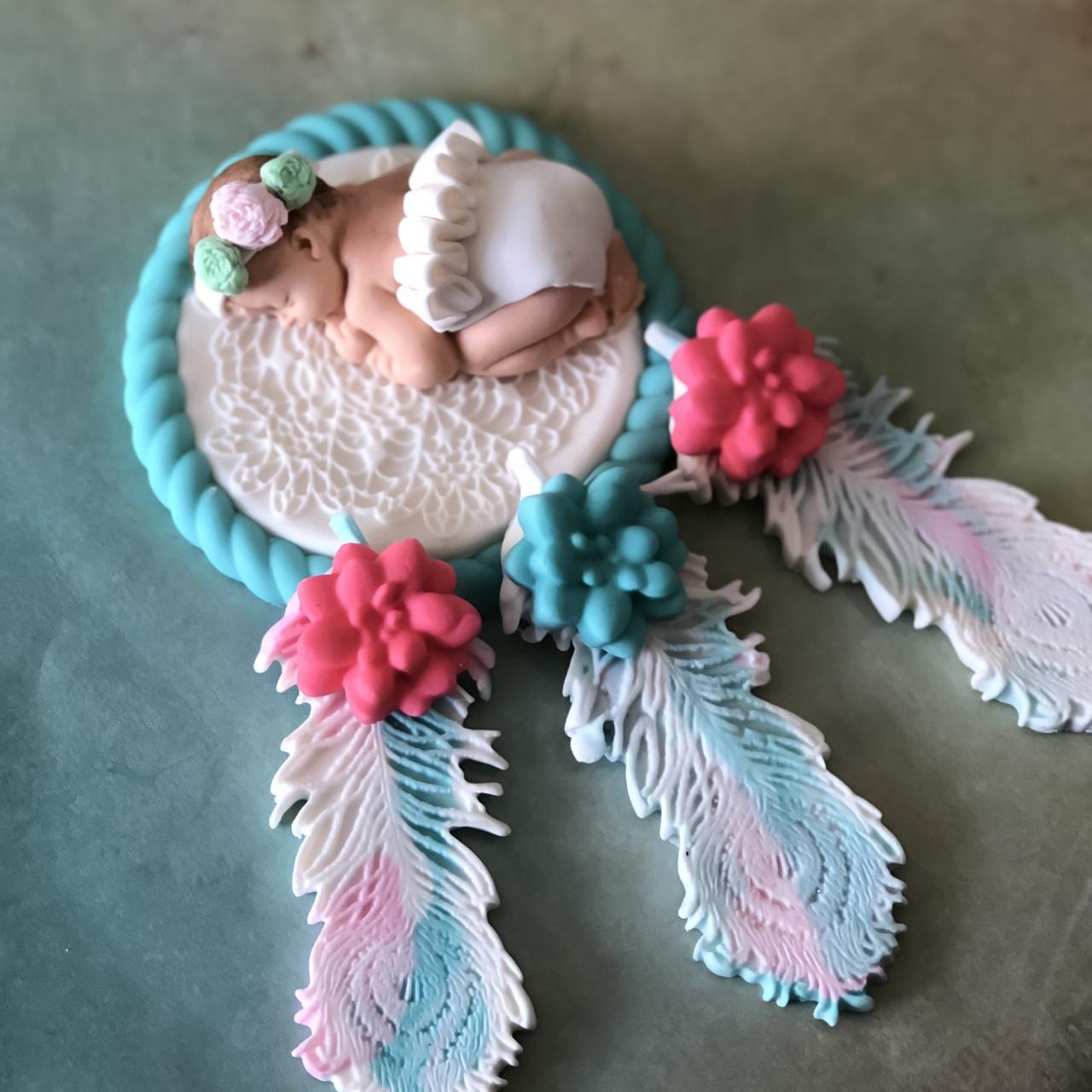 Bohemian Baby Shower Cake Topper | Boho Party Decor | Boho Theme Decorations | Tribal Baby Girl Shower | Boho Cake Topper Baby Girl | Boho