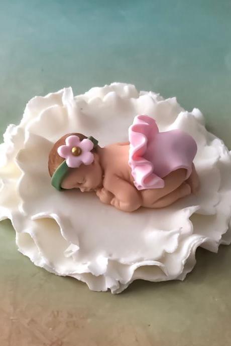Vintage Baby Shower Cake Topper